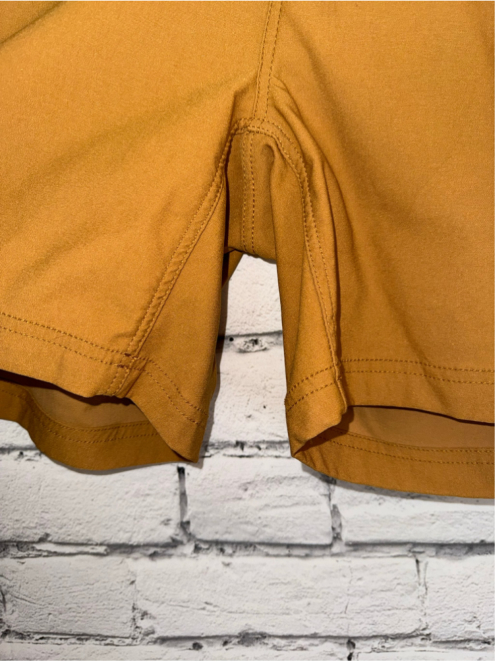 Women's Prana Shorts size 20W Mustard Yellow Halle Short Plus II 7’ Inseam NWT - Picture 10 of 16
